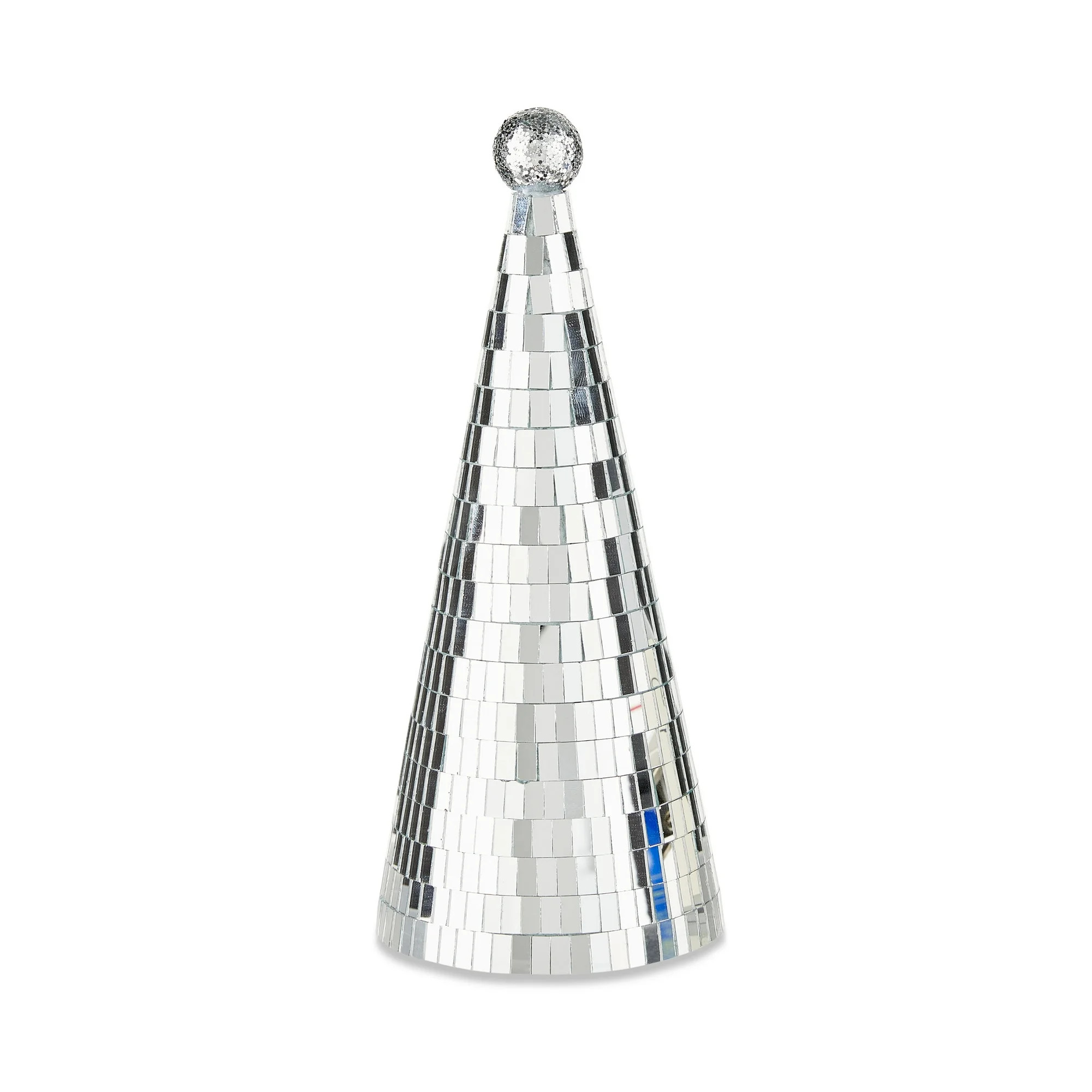 Silver Disco Ball Christmas Tree Tabletop Decor, 9 in, by Holiday Time | Walmart (US)