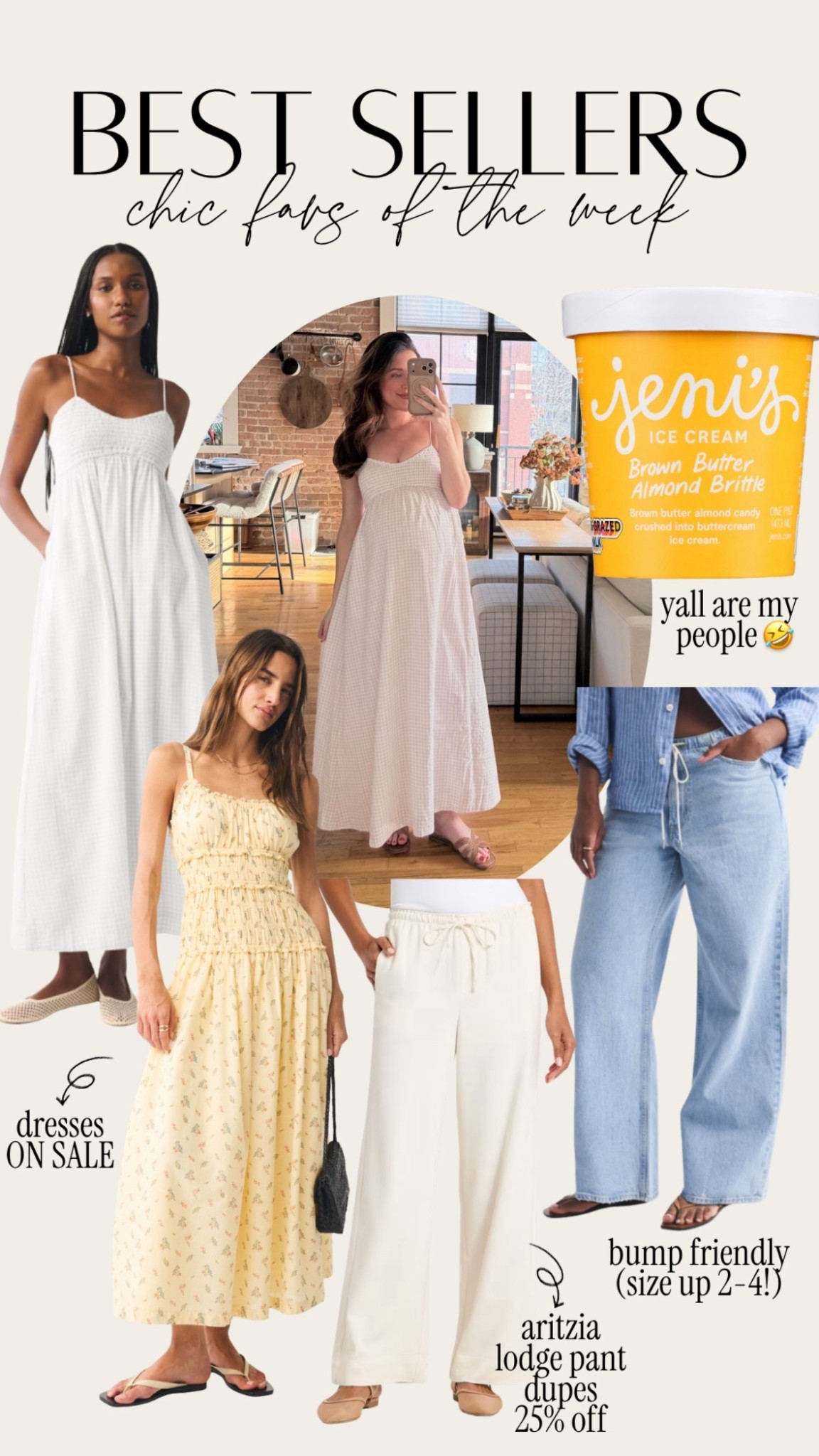 Best sellers of the week!! Abercrombie is 20%-40% off plus extra 15% off with code SPRINGAF ends today! I sized up one in the dresses and recommended sizing up 2-4 sizes in the denim for a bump 

Target pants are 25% off and the best aritzia lodge pant dupes 

#LTKSaleAlert #LTKBump #LTKSeasonal