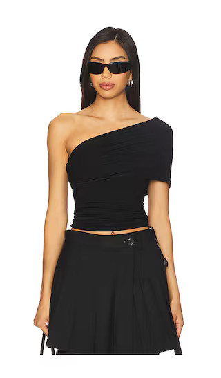 Asymmetric Protect Top in Black | Revolve Clothing (Global)