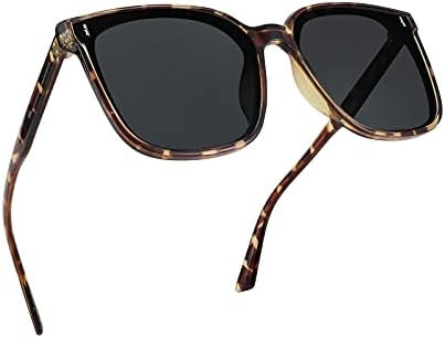 FEISEDY Women Oversized Vintage Polarized Sunglasses Square Cute Trendy Classic Simple Men B2758 | Amazon (US)