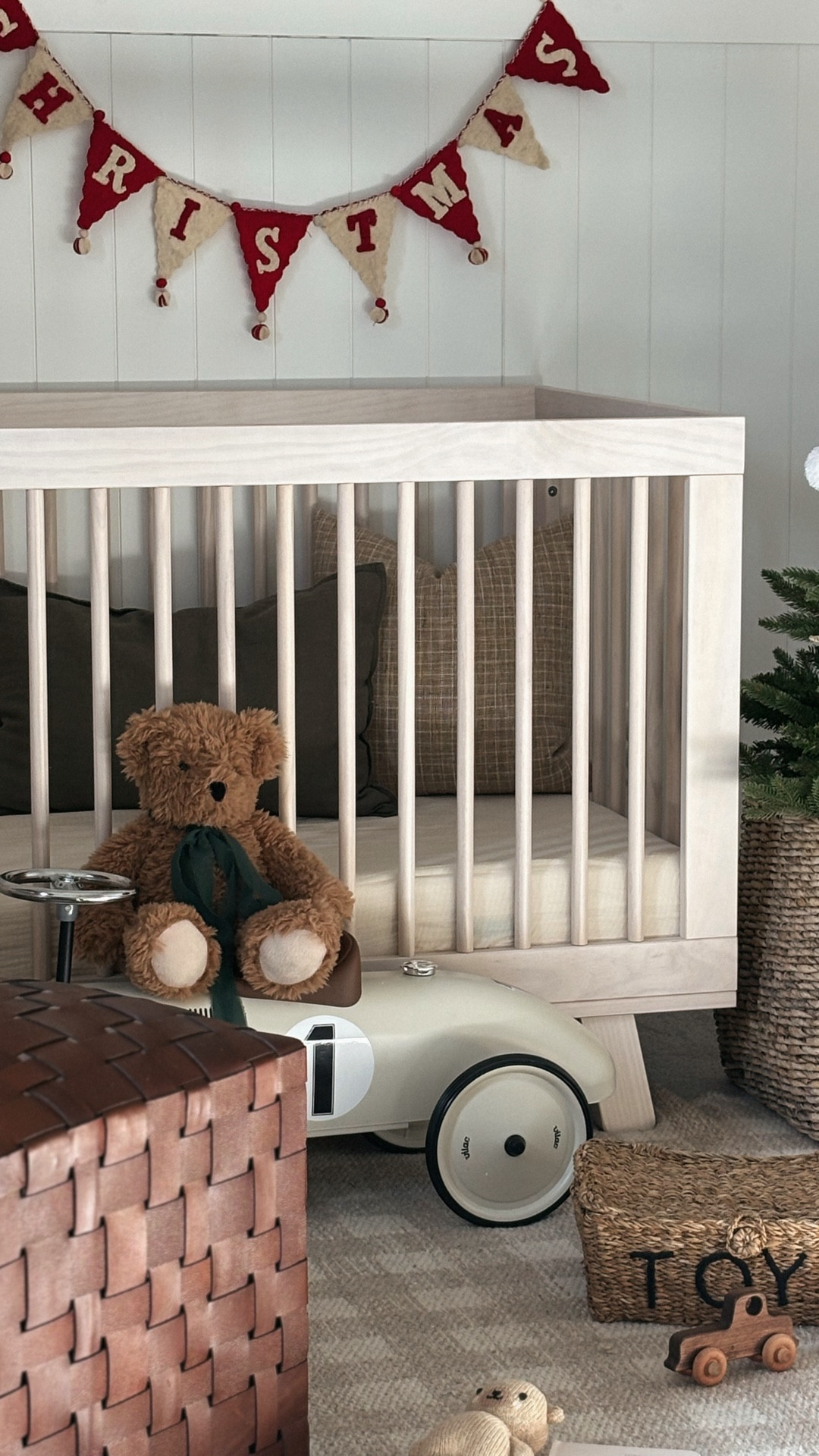 The nursery feels extra magical this season ✨ Neutral textures and tiny festive touches make this space feel so cozy for Christmas.

Christmas nursery decor, baby nursery Christmas, holiday nursery decor, neutral Christmas nursery, Christmas nursery inspiration, Christmas kids room, Christmas toddler room, cozy Christmas nursery, nursery Christmas tree, garland nursery decor, stockings nursery decor, holiday wall decor nursery, nursery shelf styling Christmas, Christmas crib decor, winter nursery inspiration, Christmas room ideas, festive nursery decor, Scandinavian Christmas nursery, neutral holiday decor nursery, wooden Christmas decor nursery

#LTKHoliday #LTKKids #LTKBaby