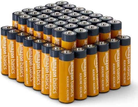 Amazon Basics 48-Pack AA Alkaline High-Performance Batteries, 1.5 Volt, 10-Year Shelf Life | Amazon (US)