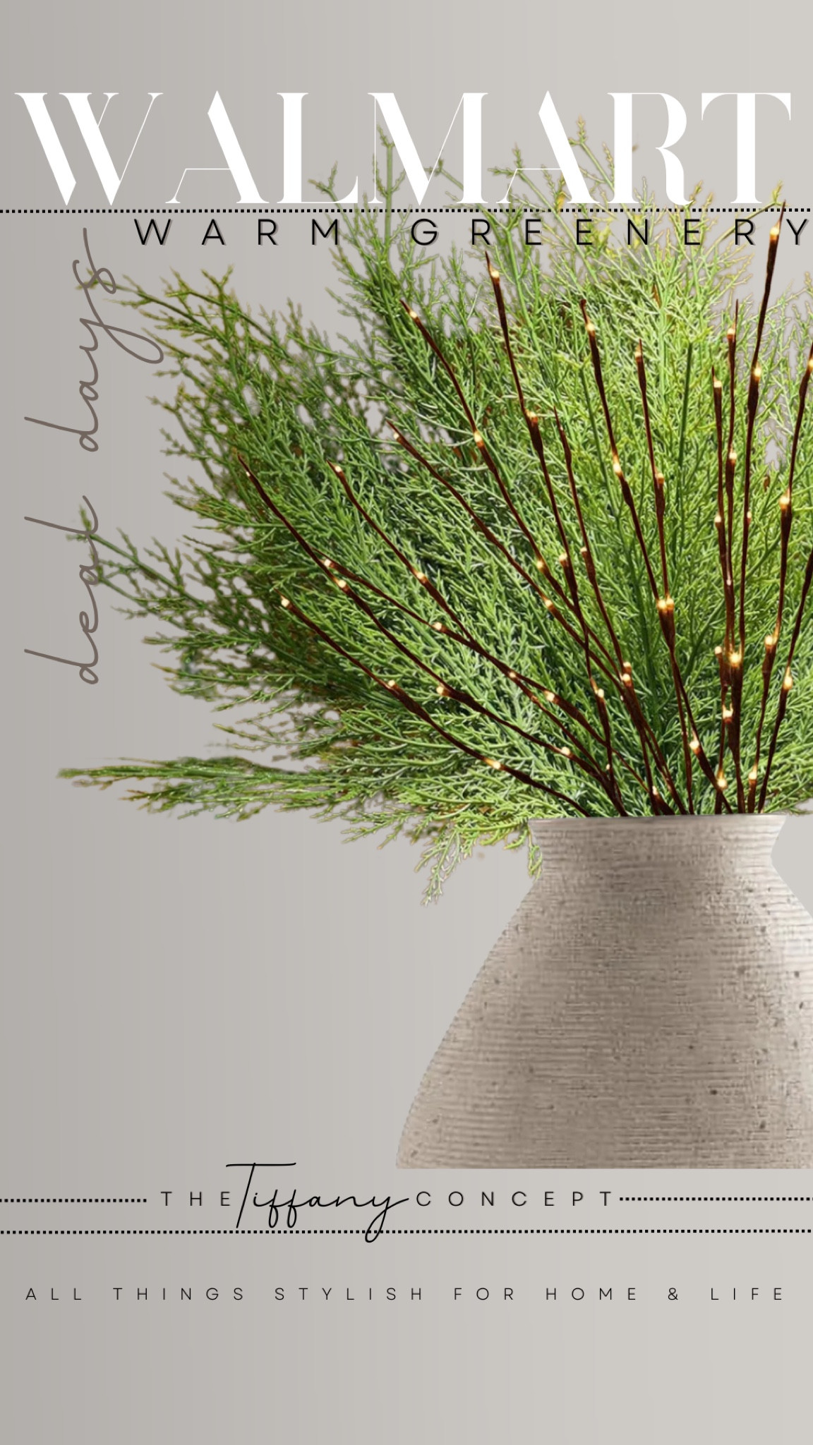 Adding holiday themed greenery into your favorite vase then incorporating lit stems is an amazing way to elevate your home decor and bring the holiday ambiance you are looking for into your home.
All of these home decor items are on sale right now during the WALMART DEAL DAYS SALE!

#LTKSaleAlert #LTKFindsUnder50 #LTKHome