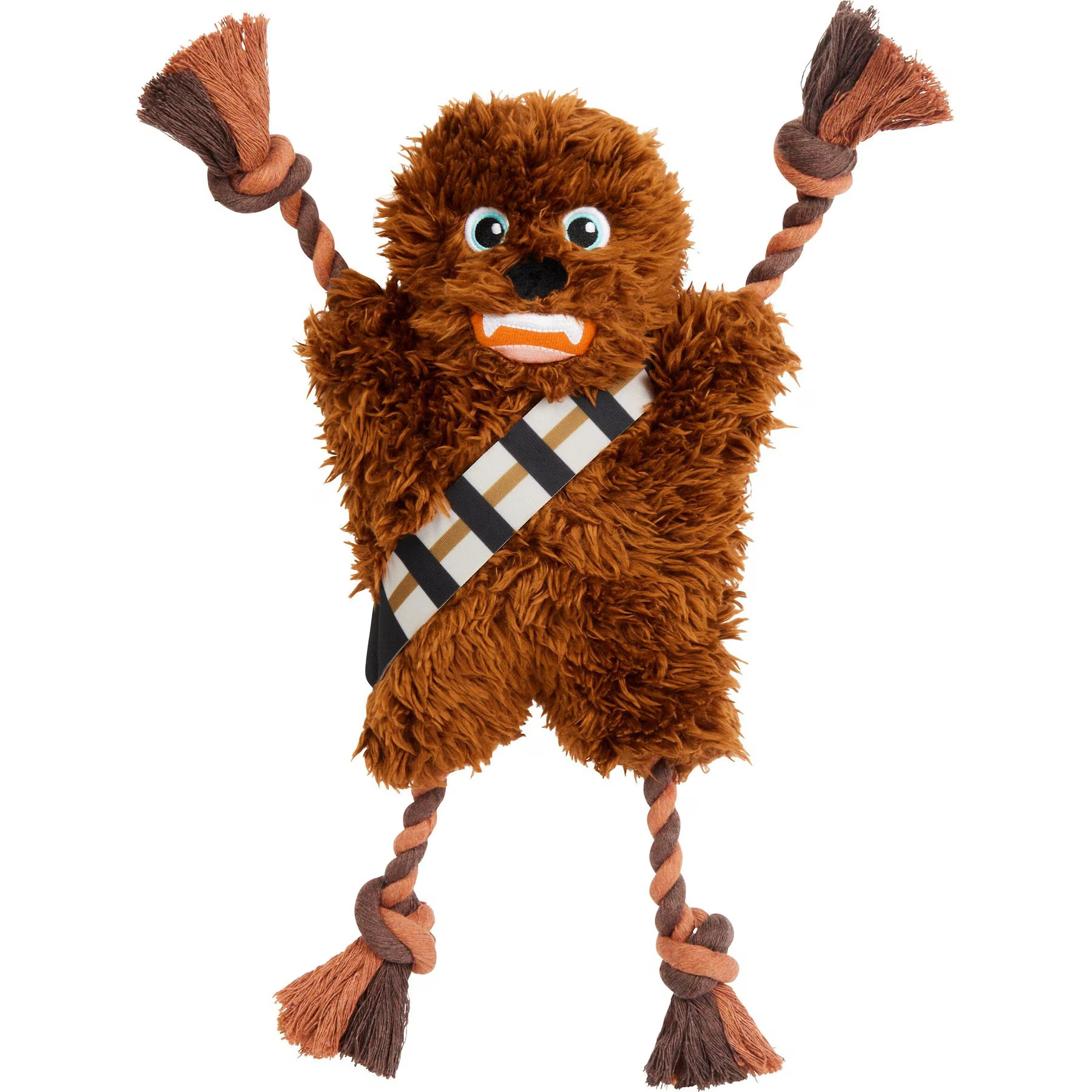STAR WARS CHEWBACCA Plush with Rope Squeaky Dog Toy | Chewy.com