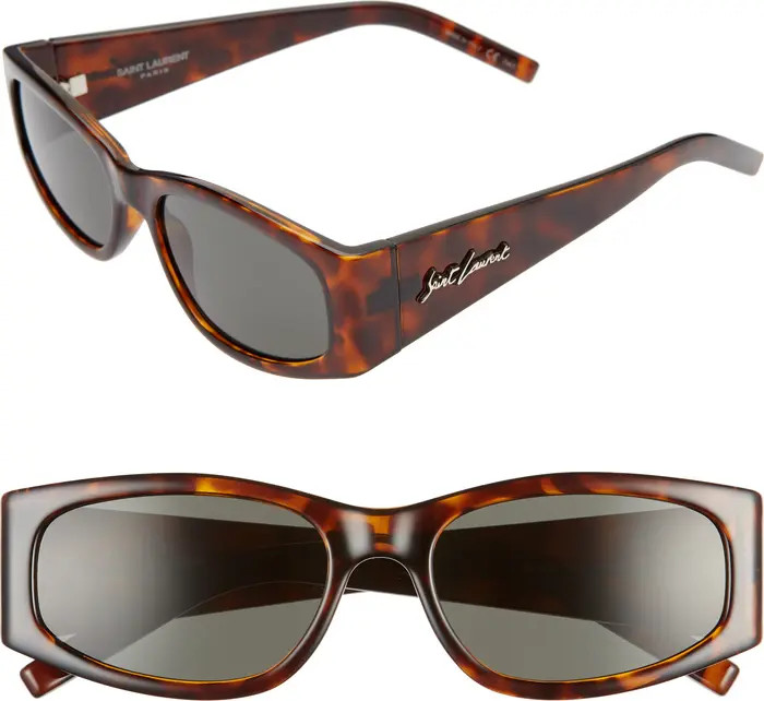 Saint Laurent 55mm Rectangular Sunglasses | Nordstrom | Nordstrom