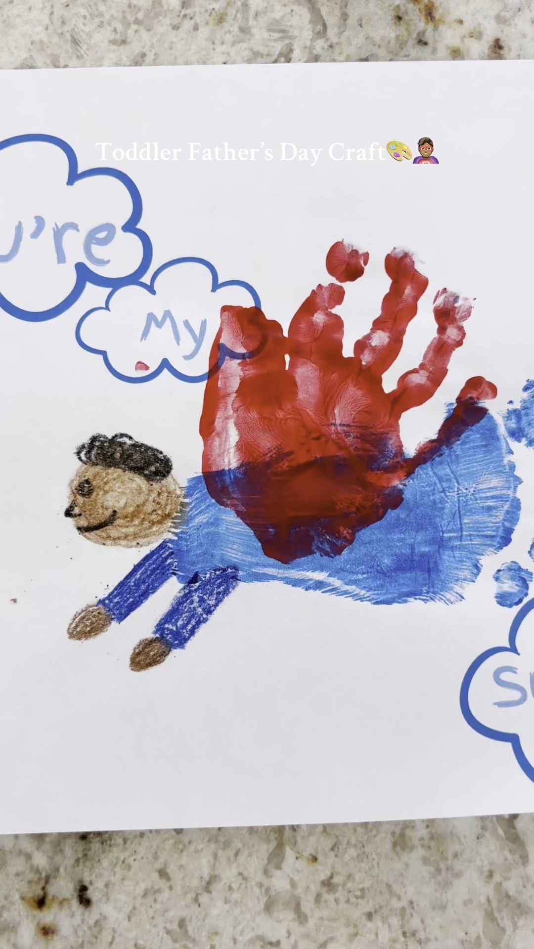 🦸‍♂️ TODDLER-FRIENDLY FATHER’S DAY CRAFT 🖍️
Need a last-minute gift that’s sweet, simple, and easy for any age? This “You’re My Superhero” craft is the perfect DIY your little one can help with! 💙

It’s toddler-approved, memory-making, and best of all — the printable is available now on my Lemon8 account! 🎨👣

#LTKKids #LTKFamily #LTKBaby