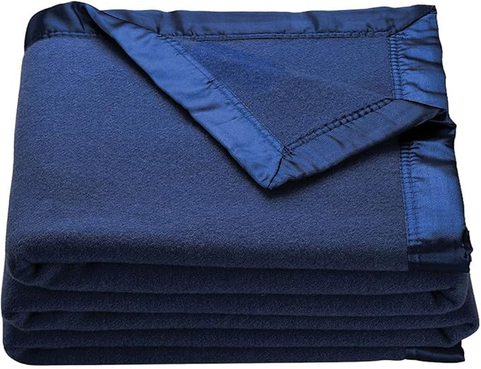 OakRidge Heirloom Merino Wool Blanket – 100% Australian Wool with Vintage Satin Edges – Breat... | Amazon (US)