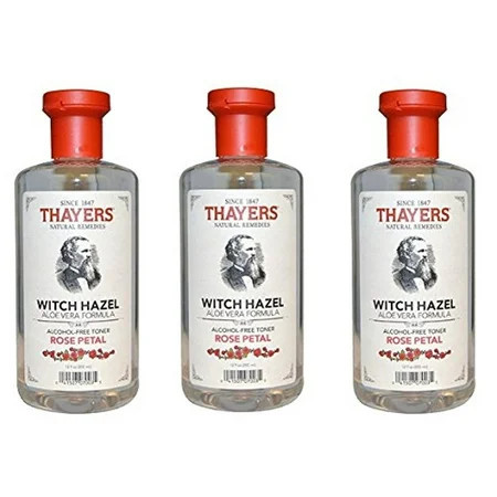 3 Pack - Thayers Witch Hazel Aloe Vera Toner, Rose Petal, 12 fl oz | Walmart (US)