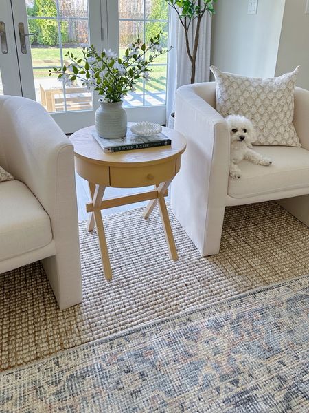 Loving this pretty new living room rug and accent table! 

#LTKsalealert #LTKhome