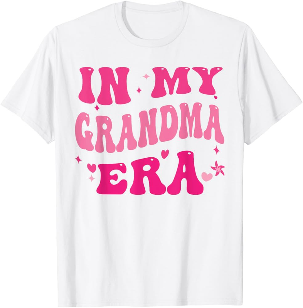 In My Grandma Era Baby Announcement for Grandma Mother's Day T-Shirt | Amazon (US)