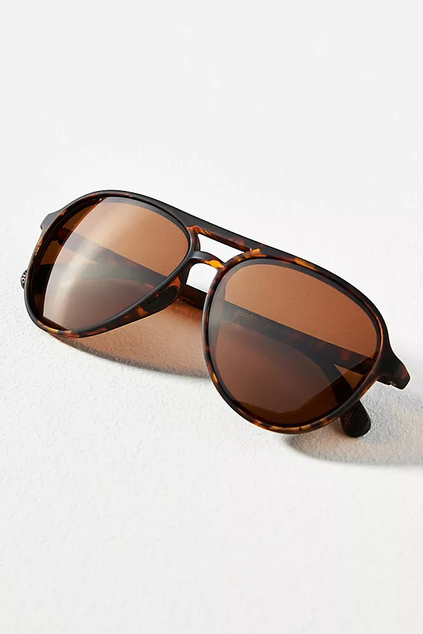Amelia Earhart Ghosted Me Polarized Aviator Sunglasses | Anthropologie (US)