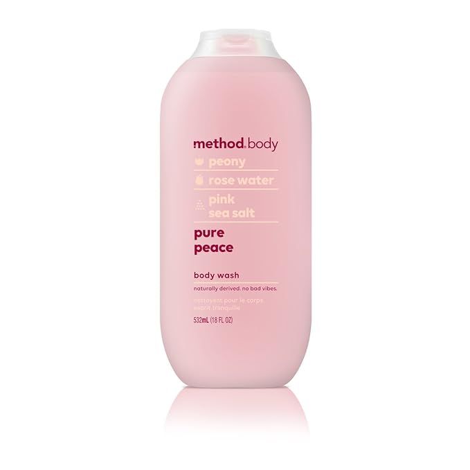 Method Body Wash, Pure Peace, Rose Water and Pink Sea Salt Infused, Paraben and Phthalate Free, 1... | Amazon (US)