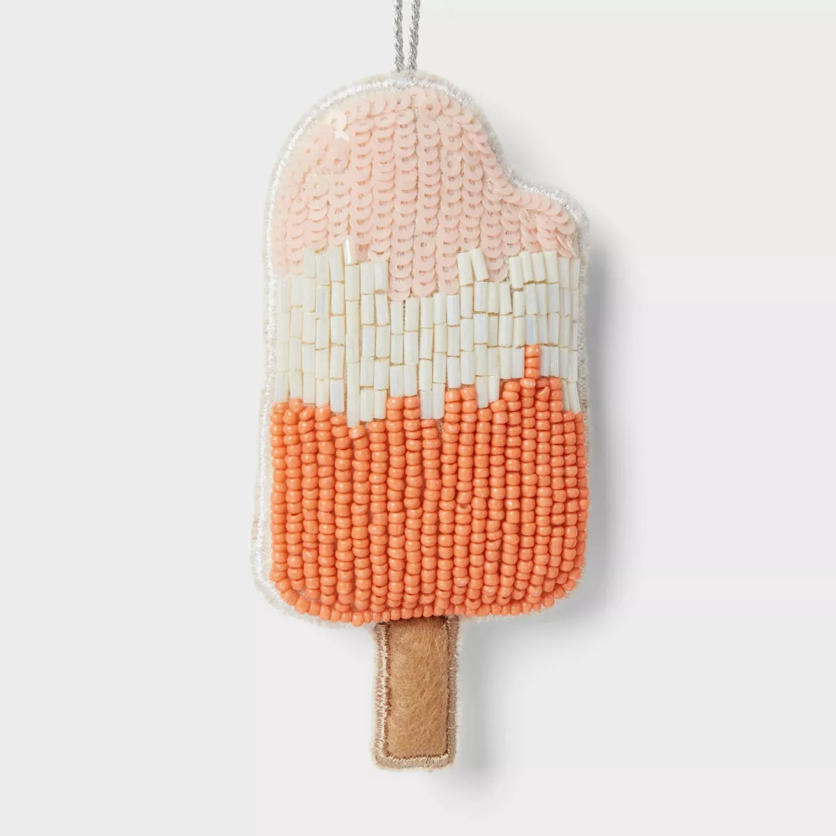 Beaded Fabric Popsicle Christmas Tree Ornament Orange/White/Pink - Wondershop™ | Target