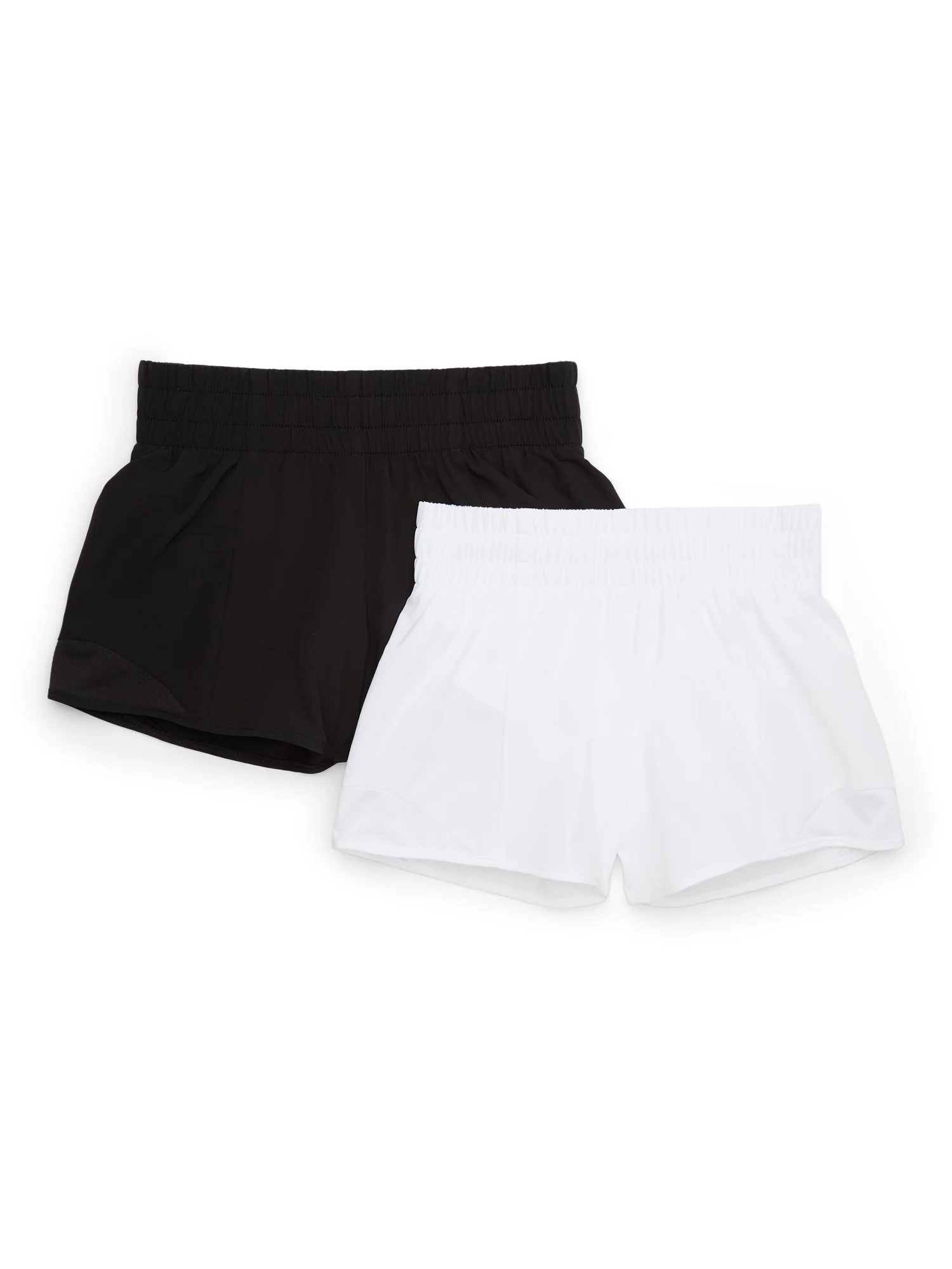 Athletic Works Girls Athletic Run Shorts, 2-Pack, Sizes 4-18 & Plus - Walmart.com | Walmart (US)