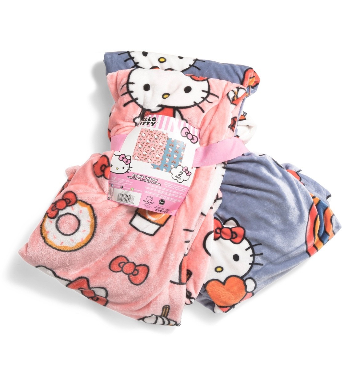 Hello kitty Pumpkin and Donuts & Rainbows 2 Pack Throws
