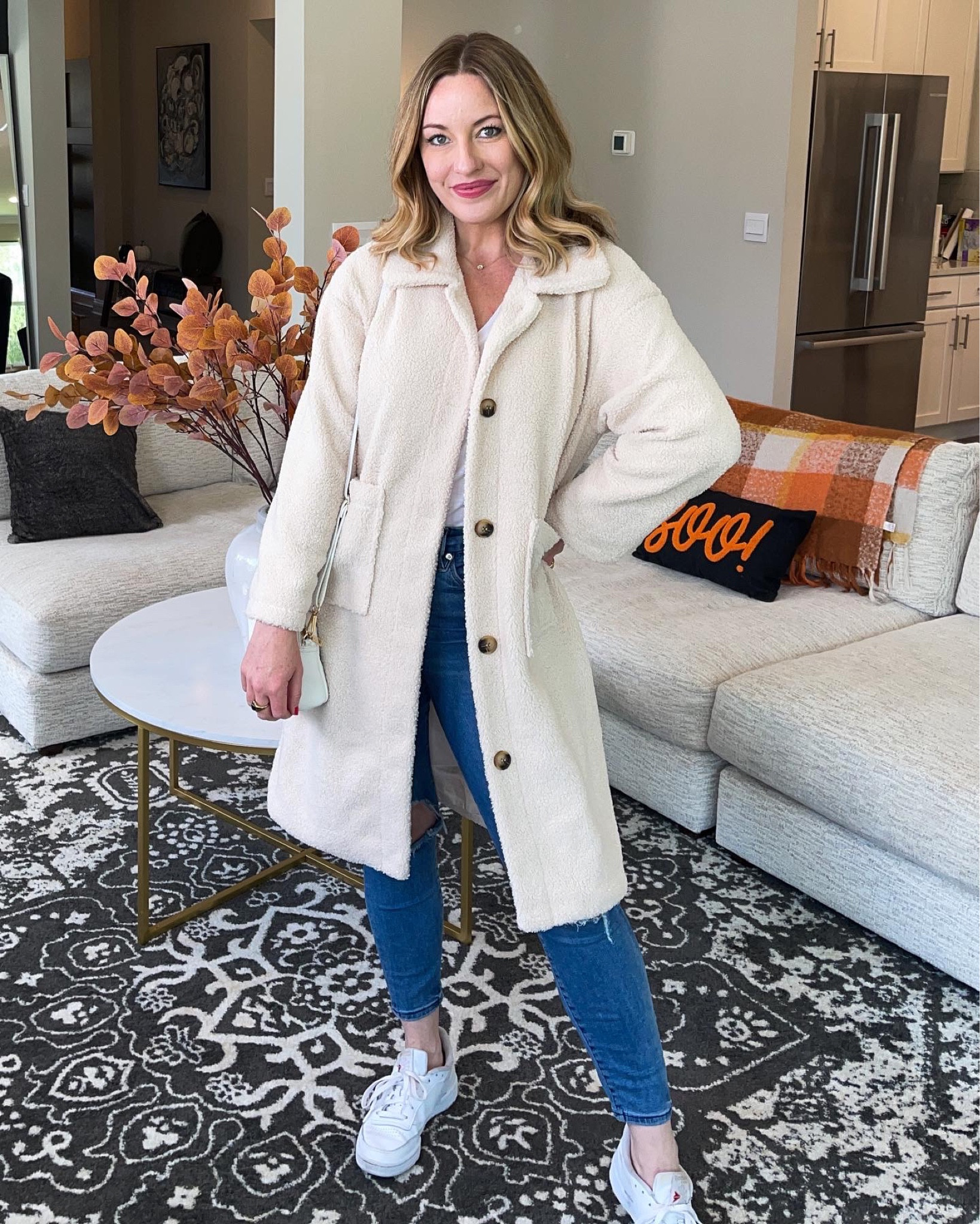 Softest and cozy teddy jacket! Fits tts! #teddyjacket #falljacket

#LTKunder50 #LTKsalealert