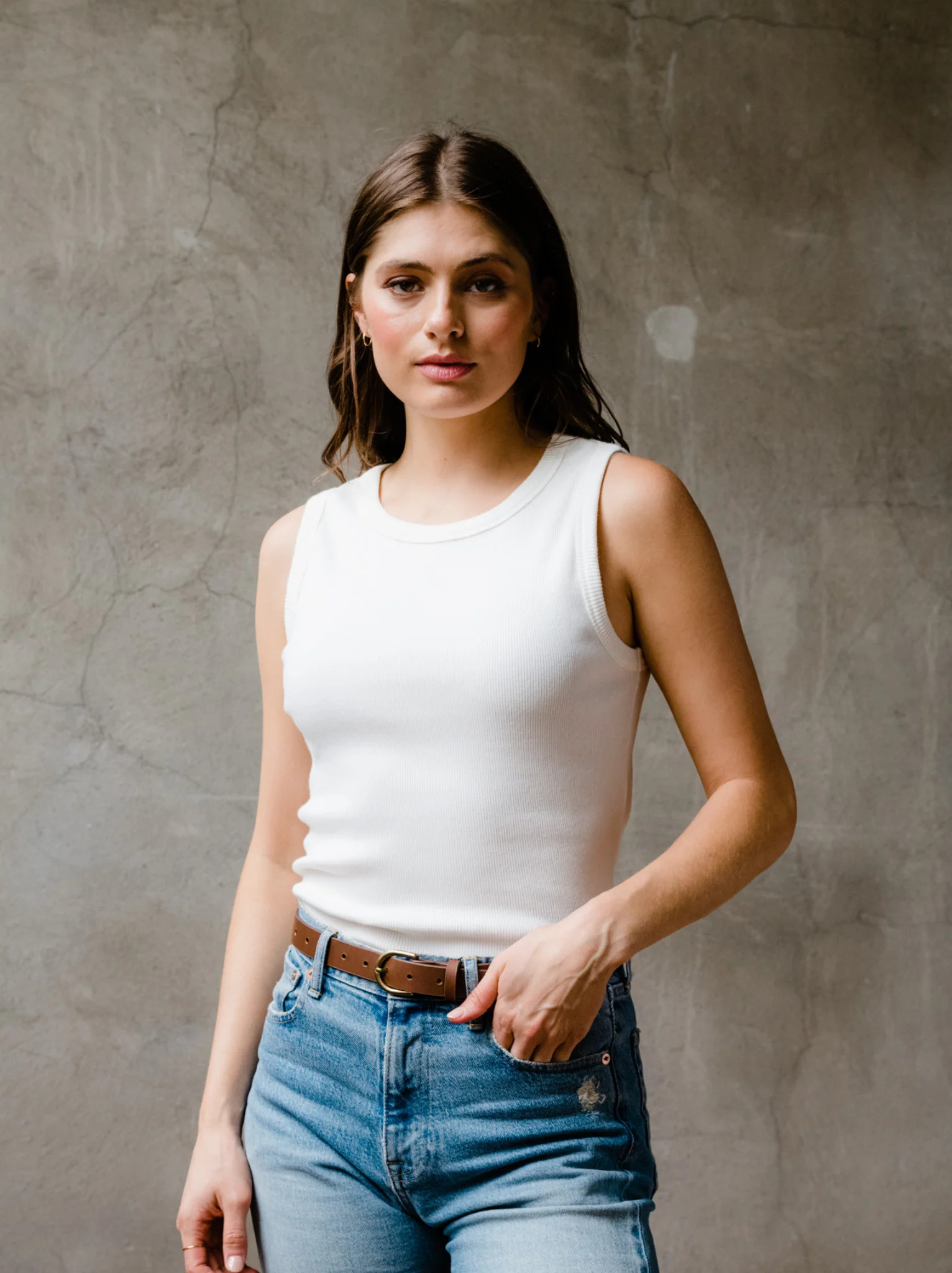 Lise Ribbed Tank | ABLE Clothing