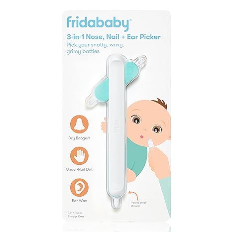 FridaBaby 3-in-1 Nose, Nail + Ear Picker by Frida Baby the Makers of NoseFrida the SnotSucker, Sa... | Amazon (US)