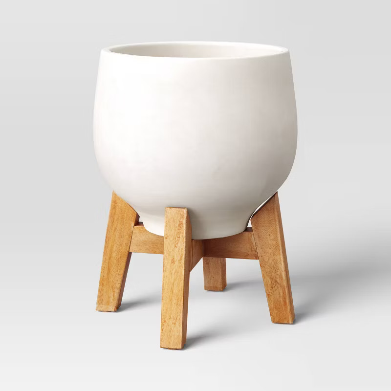 Large Ceramic Standing Planter Off White - Threshold™ | Target