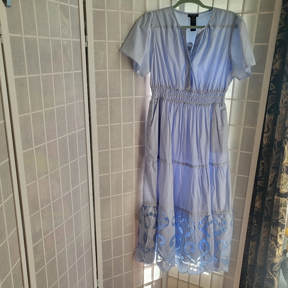 Chelsea And Theodore Eyelet Cotton Dress NWT Sz M | Poshmark