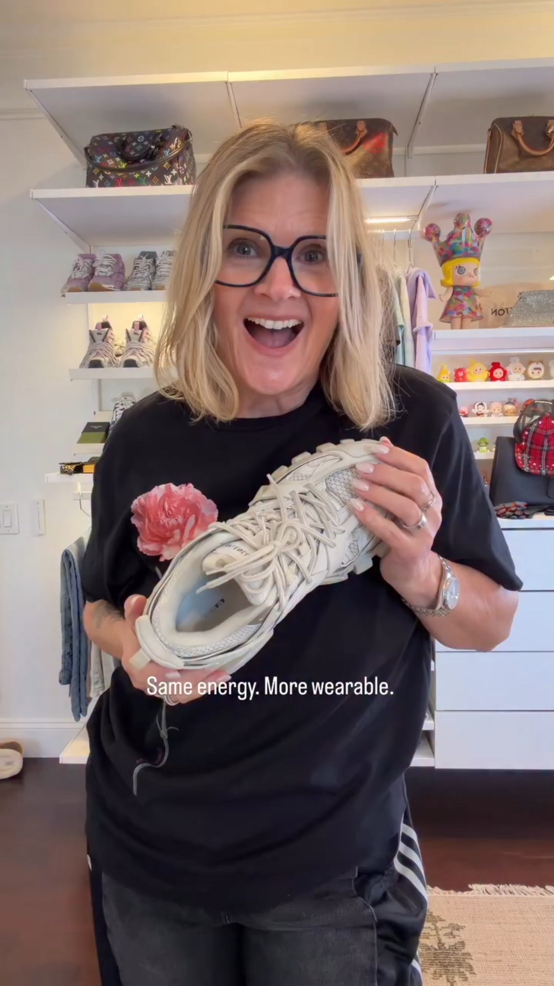 I love the chunky look of my Balenciaga sneakers, but comfort matters.

These adidas give me the same energy — just way more wearable and a different price point. 

#adidassneakers #elevatedcasual 
#streetstyleedit