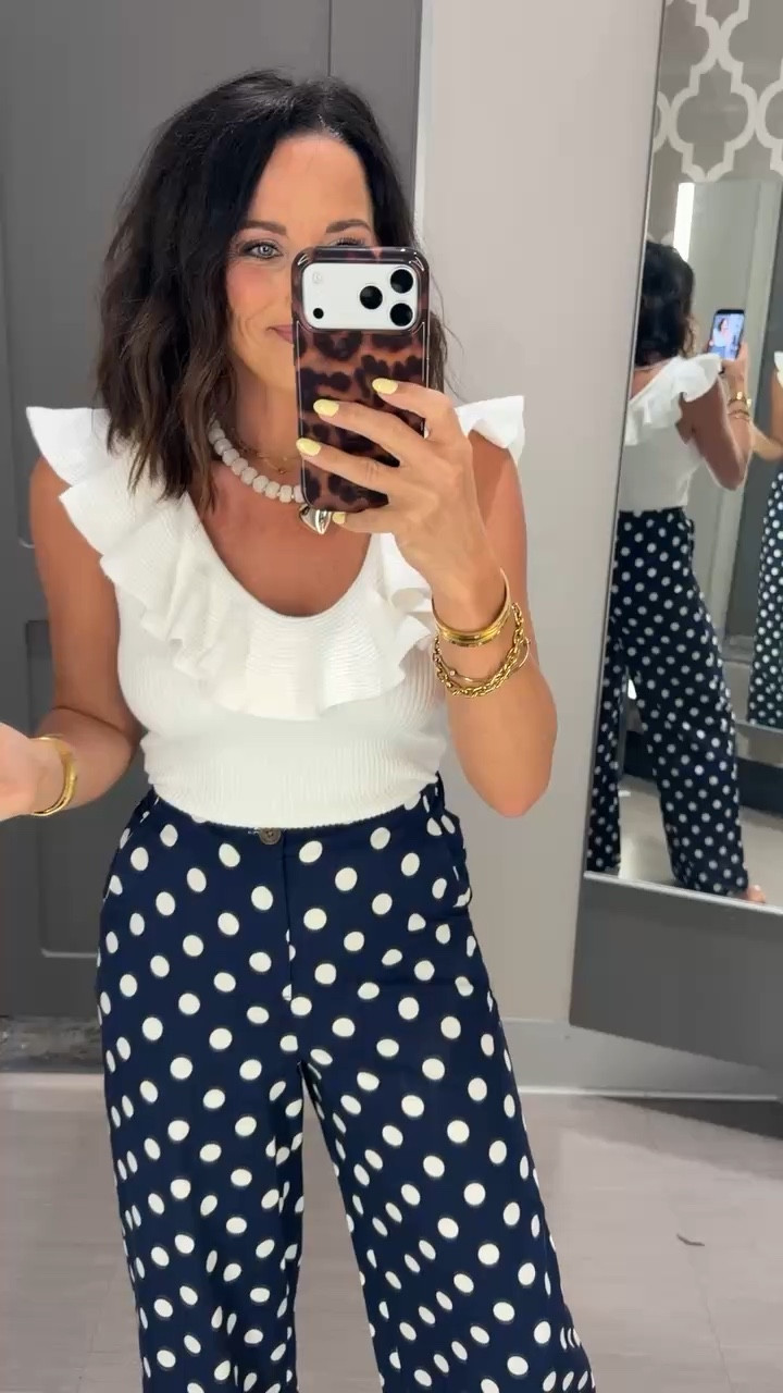 @target… you’re actually joking 🤍 how stinking CUTE are these pants?!
the fit, the print… I’m obsessed. such a fun statement piece but still easy to style


target pants, polka dot pants, statement pants outfit, wide leg pants outfit, cute summer outfit, affordable fashion finds, target style, outfit inspo

#targetstyle #targetfinds #affordablefashion #outfitinspo #widelegpants #summeroutfit #ltkstyle