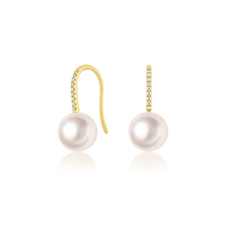 Pearl Ball Drop Earrings | EF Collection