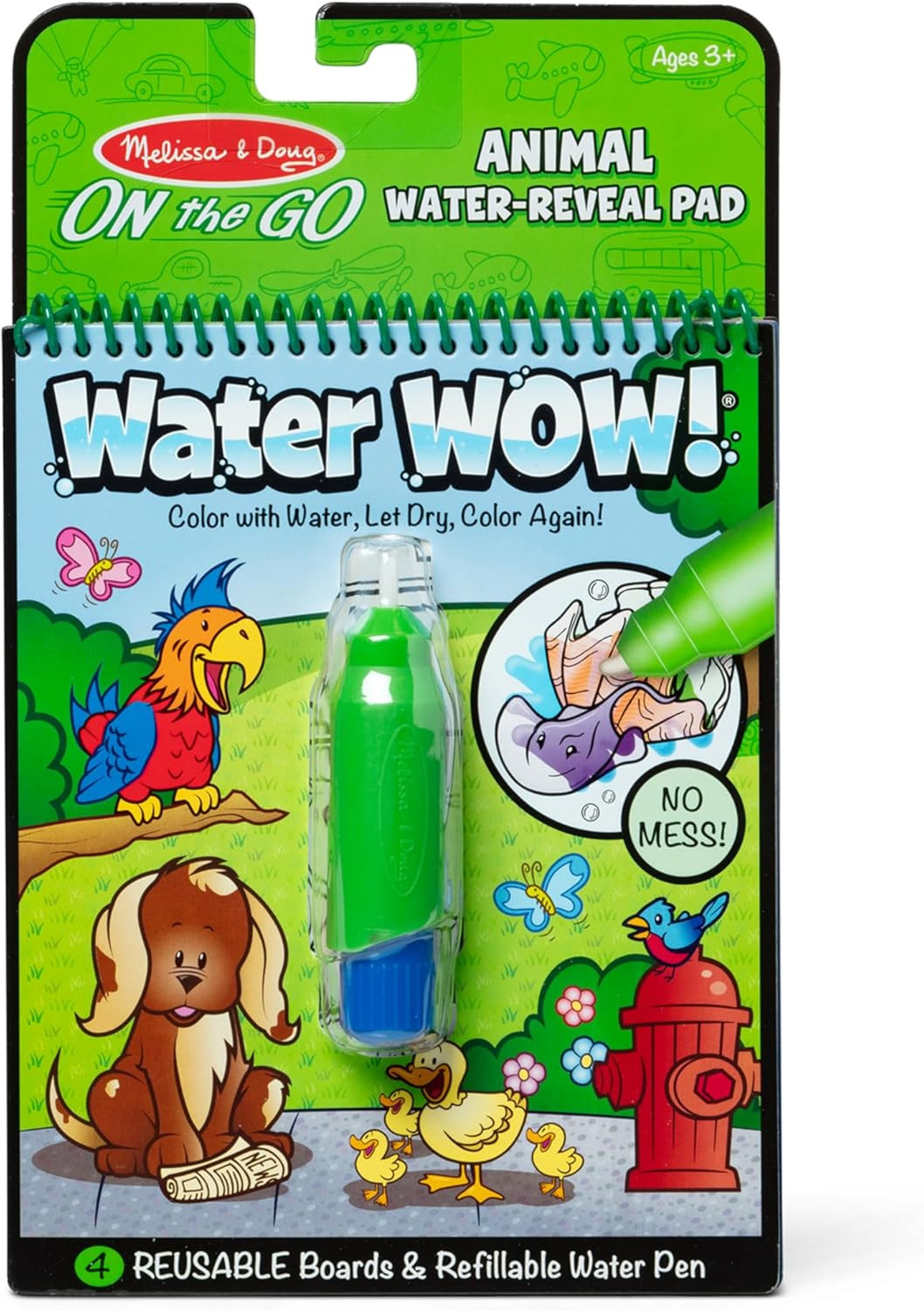 Melissa & Doug On the Go Water Wow! Reusable Water-Reveal Activity Pad - Animals - FSC Certified | Amazon (US)