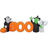 Haunted Hill Farm 10-Ft. Wide Boo Sign Inflatable with Lights | Outdoor Blow-Up | Festive Halloween  | Amazon (US)