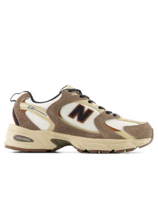 New Balance 530 sneakers in white with brown details | ASOS (Global)