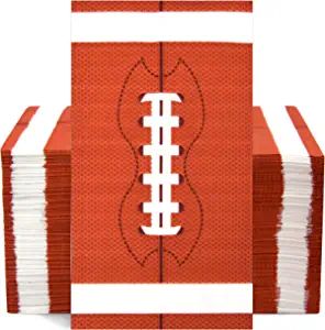 100 Football Napkins Super Bowl Paper Guest Towels 3 Ply Football Party Decorative Guest Napkins ... | Amazon (US)
