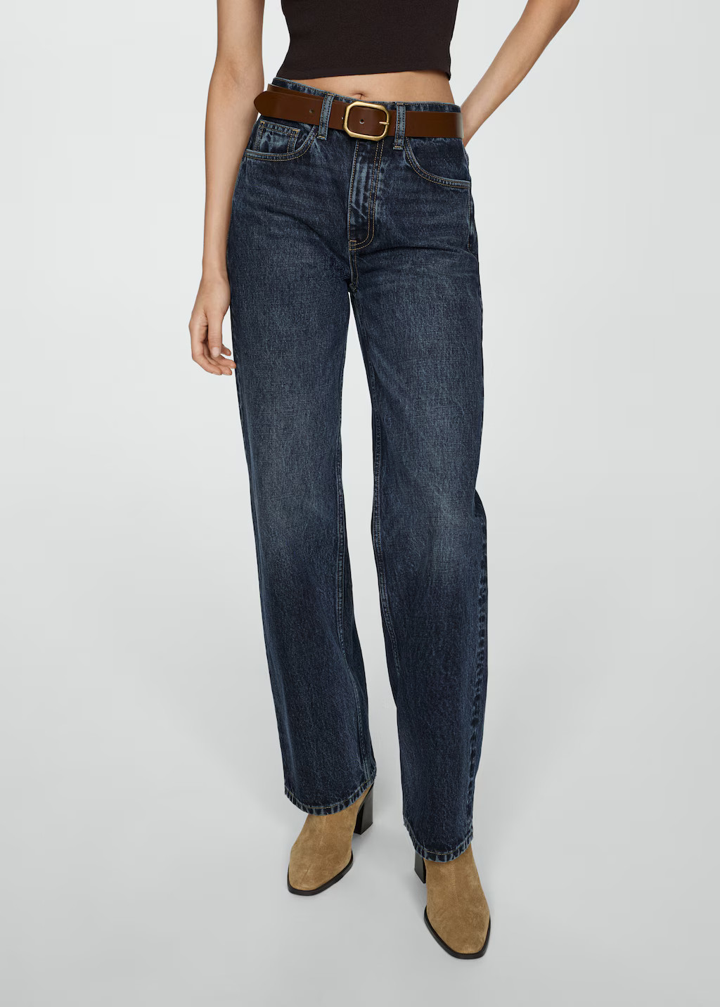 High waist straight jeans | Mango (US/MX/AU)