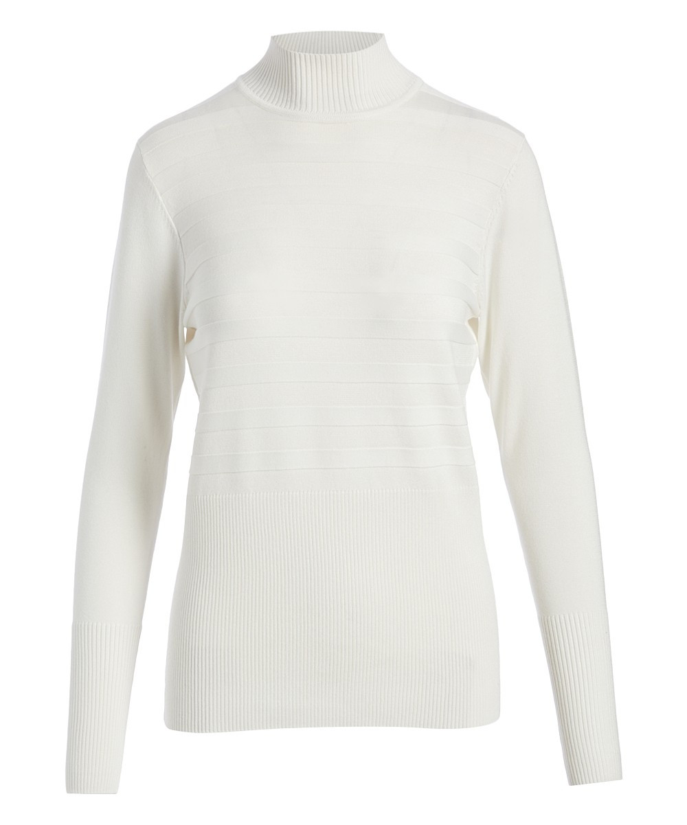 August Silk Women's Turtlenecks CREAM - Cream Turtleneck - Women | Zulily