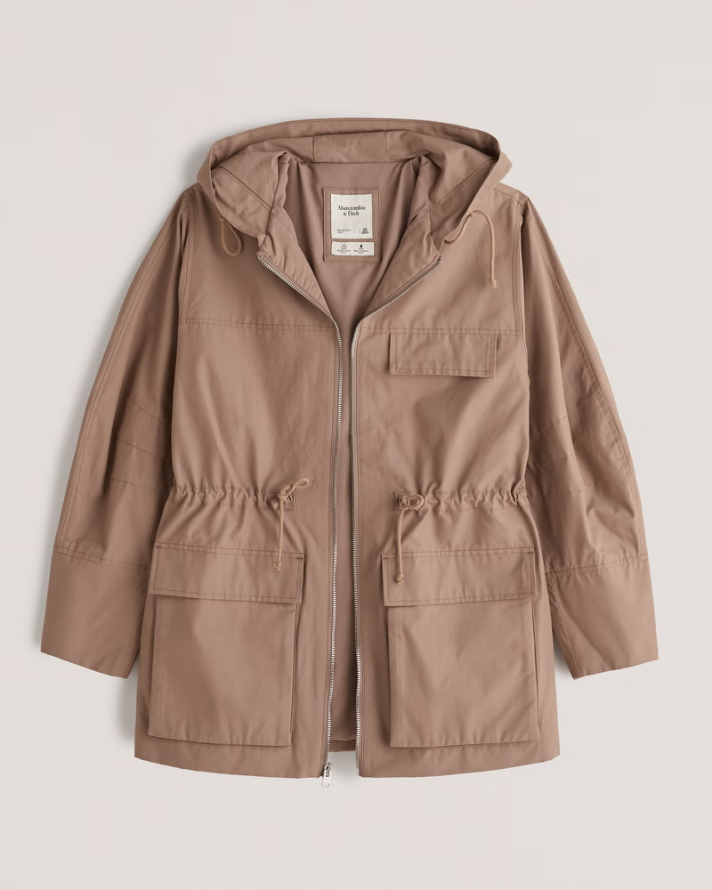 Women's Mid-Length Anorak Jacket | Women's | Abercrombie.com | Abercrombie & Fitch (US)