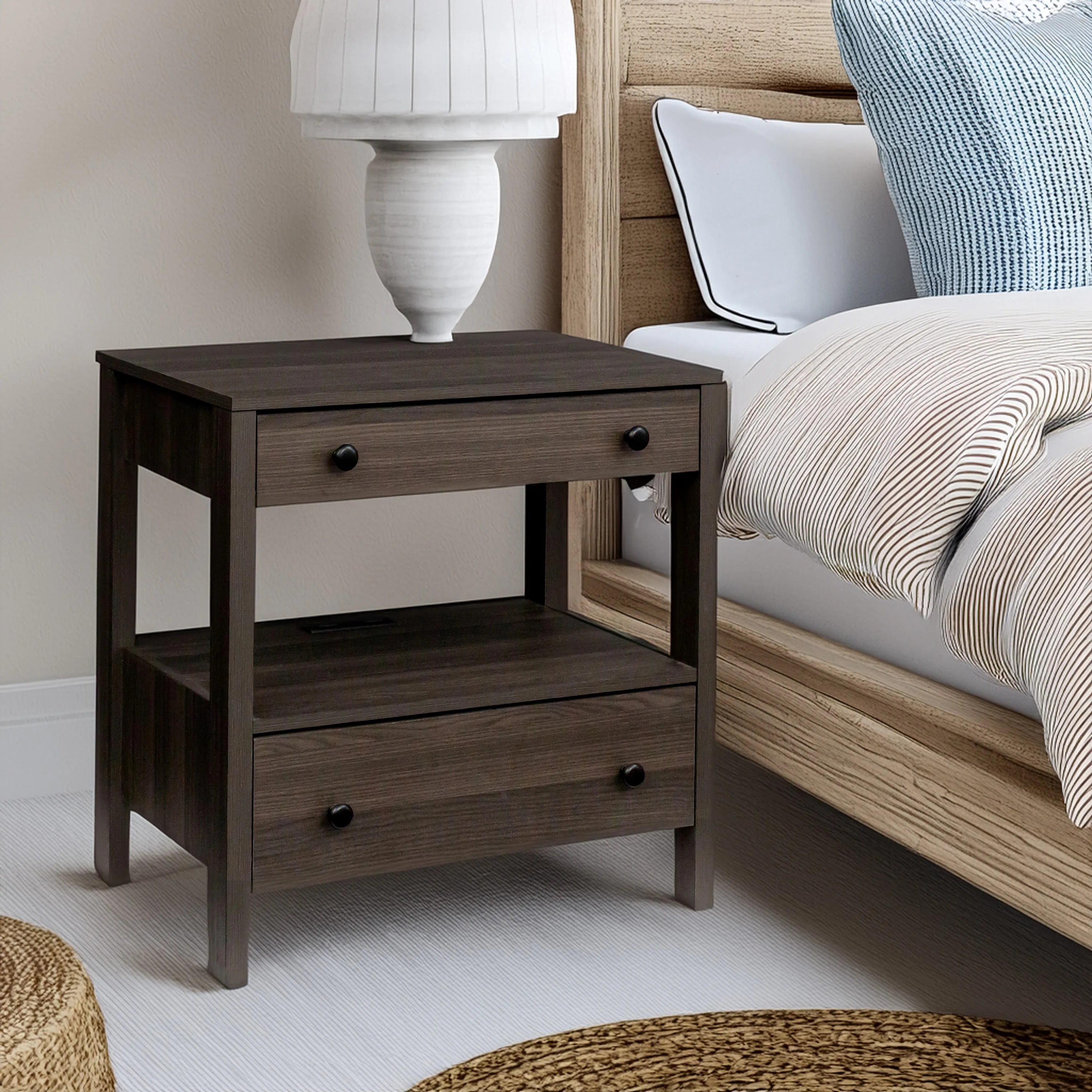 Nightstand with Charge StationByWinston Porter4.7Rated 4.7 out of 5 stars.20 Reviews | Wayfair North America