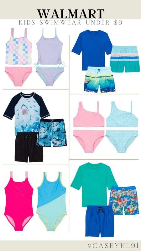 Walmart has kids swimwear for under $9! Great summer swim options! At this price you might even grab a few extras! 

#LTKSeasonal #LTKKids #LTKSwim