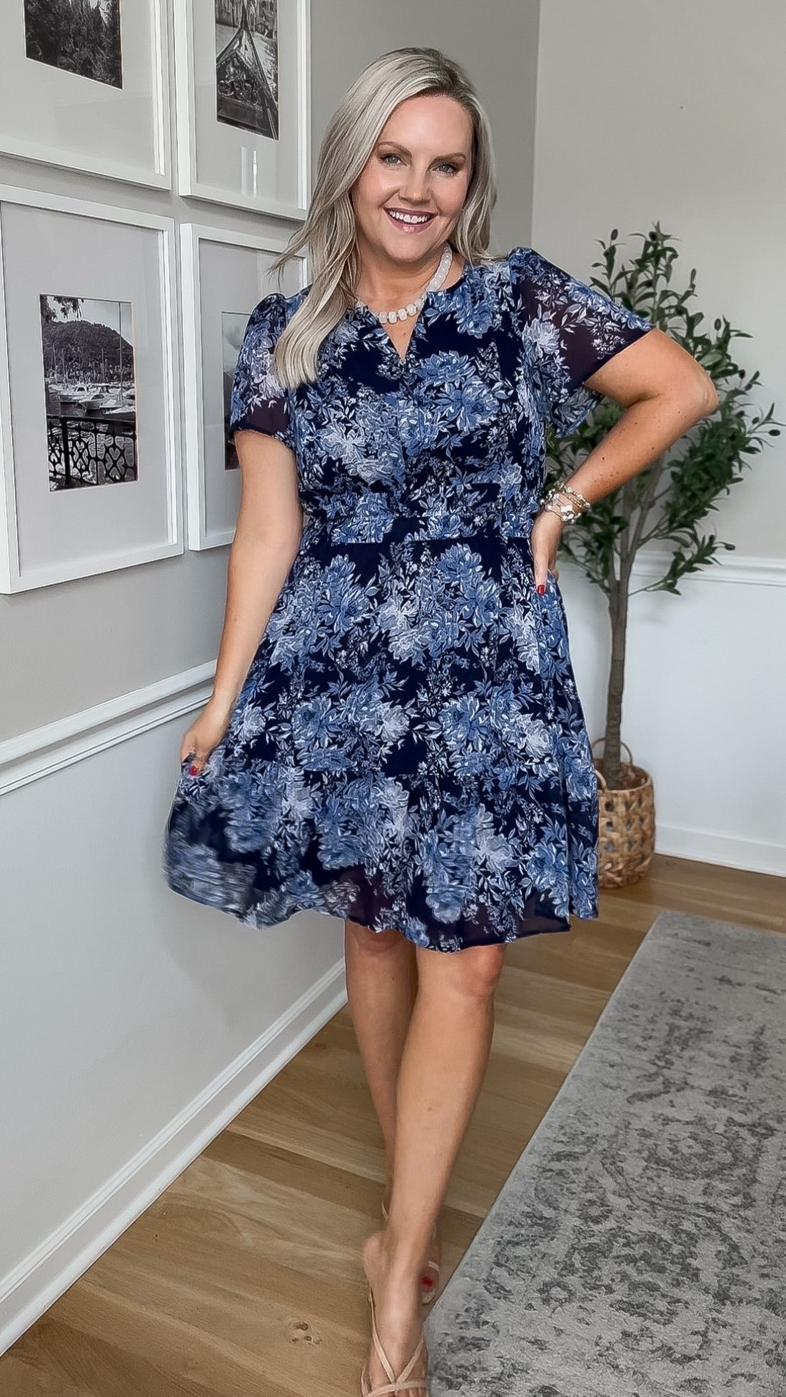 This dress is so flattering and easy to wear. The flowy fit moves beautifully and the navy print feels a little elevated while still being super versatile. Perfect for date night, dinners, or any event you want to feel put together without trying too hard.

navy dress floral dress spring outfit summer dress date night outfit wedding guest dress casual chic outfit flattering dress flowy dress everyday style lovelylifestyling 

#LTKootd #LTKSeasonal #LTKMothersDay