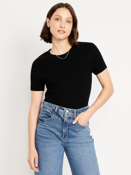 Textured Bouclé T-Shirt | Old Navy | Old Navy (US)