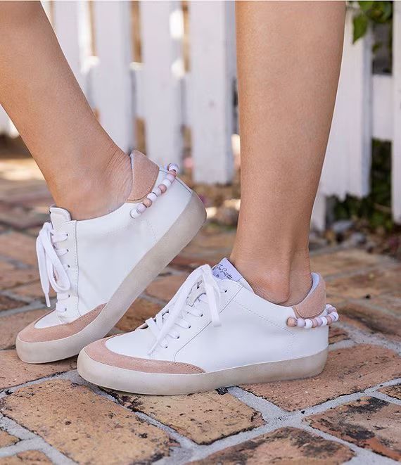 x Jess Southern Tallulah Beaded Lace Up Sneakers | Dillard's