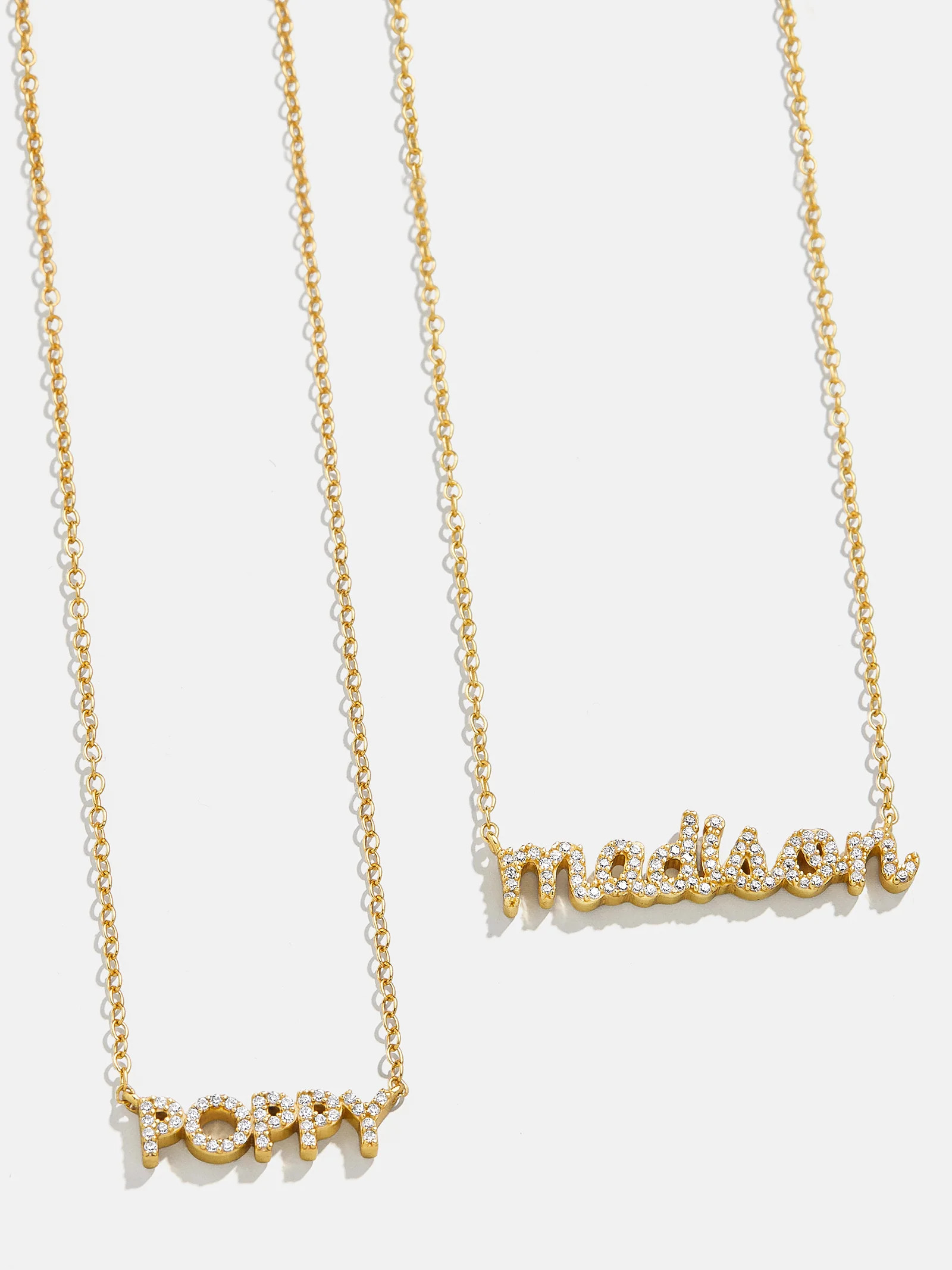 18K Gold Mini Custom Nameplate Necklace - Small | BaubleBar (US)