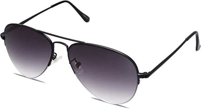 SOJOS Men's Women's Aviator Sunglasses, Classic Semi Metal Frame INSPIRATION SJ1106 | Amazon (US)