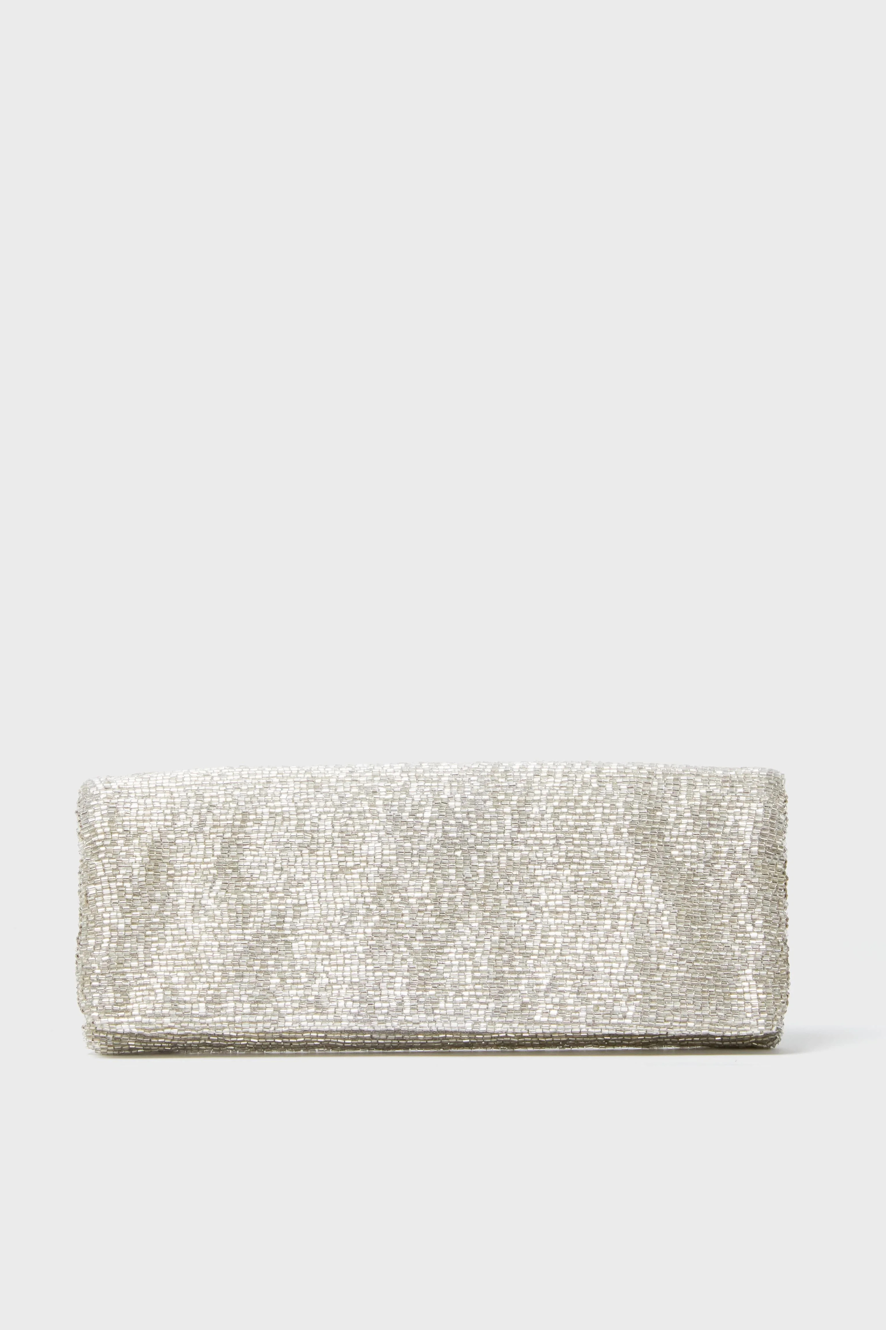 Silver Beaded Clutch | Tuckernuck (US)