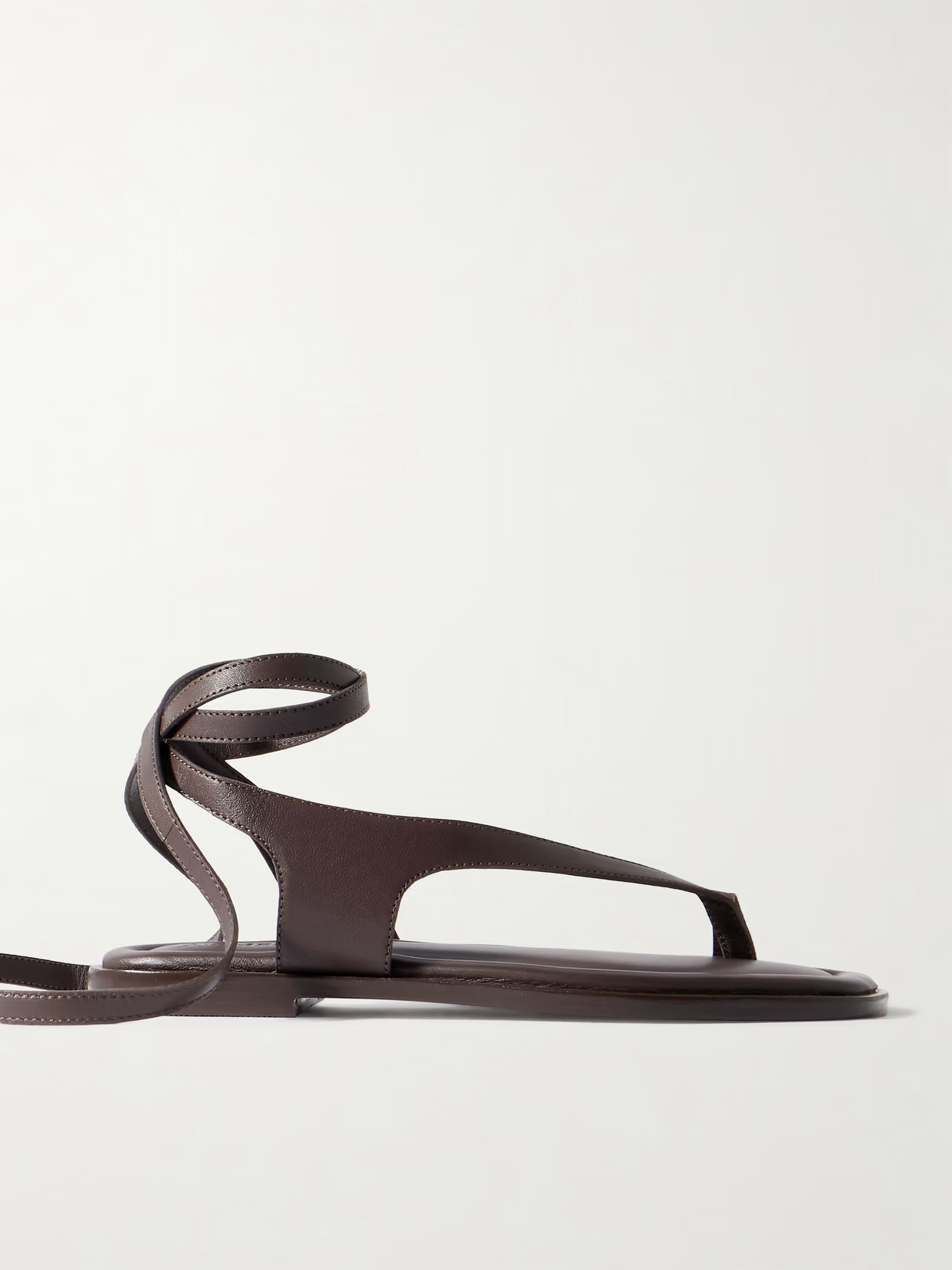 A Emery - Heidi Leather Sandals - Brown | NET-A-PORTER (US)