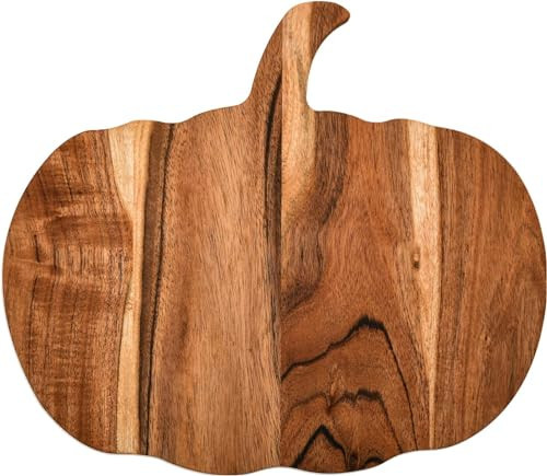 Halloween Pumpkin Shaped Wood Cutting Board for kitchen Decoration, Gothic Cutting Boards with Handle, Charcuterie Wooden Boards, Serving Platter (Pumpkin Board 12"L x 13"W) | Amazon (US)
