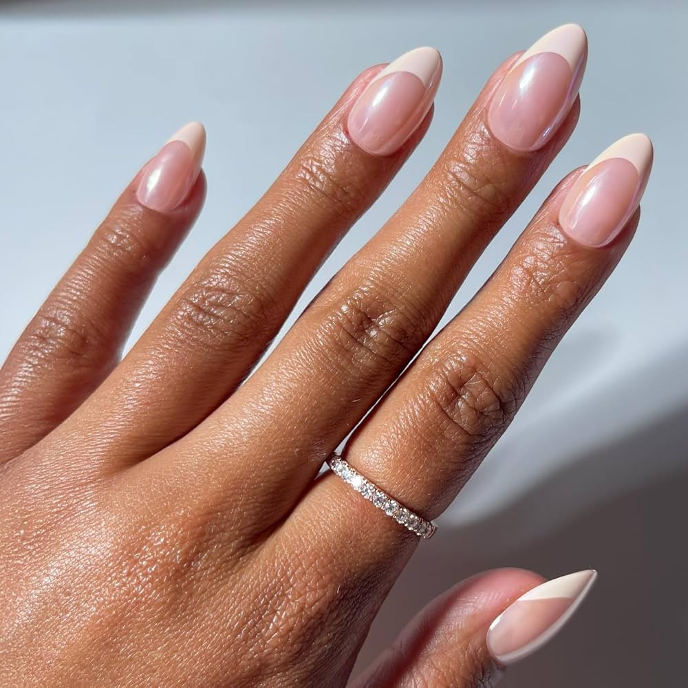 Glamnetic Press On Nails - Short Almond, Glazed Fake Nails 30 Pc Full Kit | Amazon (US)