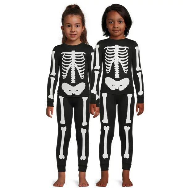 Way to Celebrate Kids Halloween Family Pajama Set, 2-Piece, Sizes 6-12 | Walmart (US)