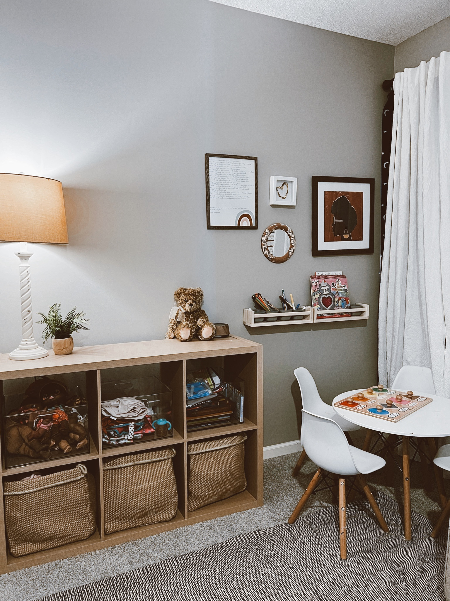 I love to reset rooms. Organizing, decluttering, and creating new areas is my favorite thing. It feels like a brand new room!

Snagged this perfect cube shelf from Target! I’m loving the acrylic top bins to make it feel more modern. 

Kids table, modern kids room, kids toy storage, kids art room. 

#LTKfamily #LTKkids #LTKunder100