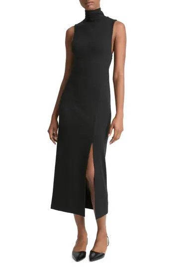 Vince Turtleneck Sleeveless Knit Dress in Black at Nordstrom Rack, Size X-Small | Nordstrom Rack