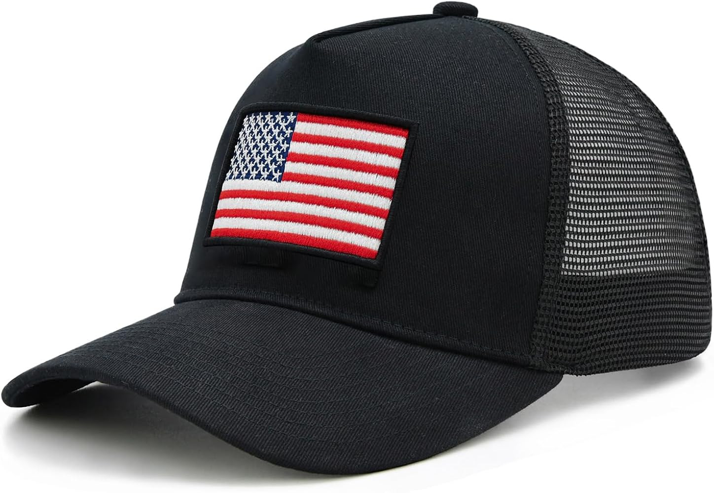 American Flag Trucker Hat for Men Women, Adjustable Snapback Mesh USA Flag Baseball Cap | Amazon (US)