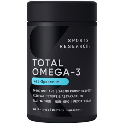 Sports Research Total Omega-3, 120 Softgels | Target